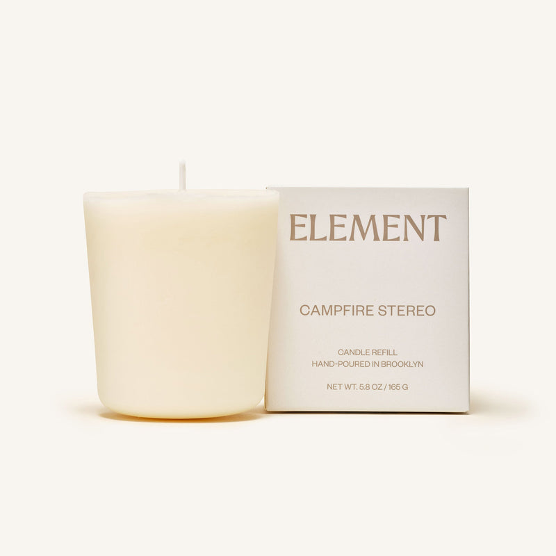 Element Brooklyn Campfire Stereo Candle Refill Candle Refills