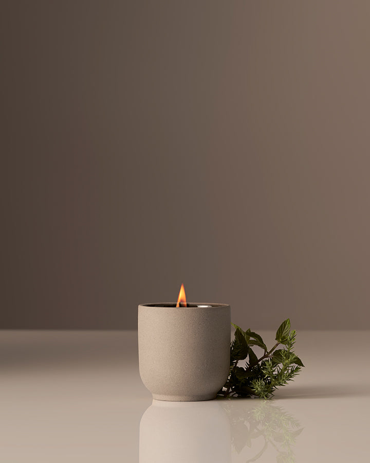 Homecourt Mini Candle Mini Candle Dim Gray Cipres Mint
