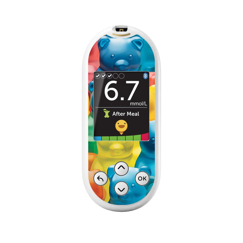 Peelz Candy Bear for OneTouch Verio Reflect Glucometer Peelz/Stickers