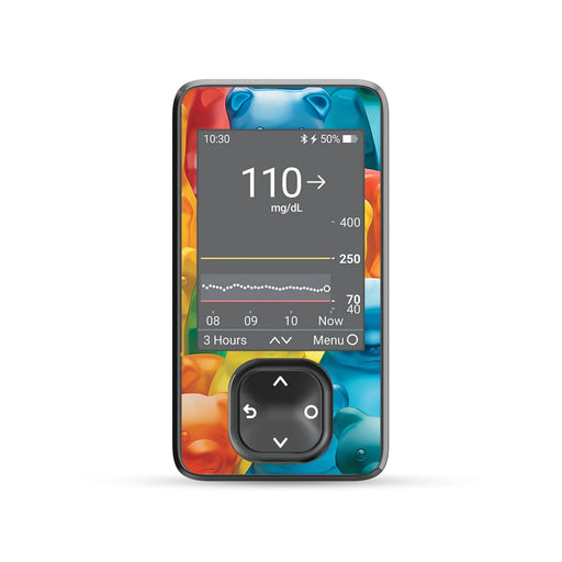 Peelz Candy Bears DEXCOM G7 and Stelo and G6 Touchscreen Receiver Sticker Peelz/Stickers