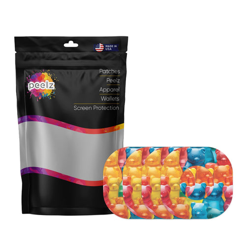 Peelz Candy Bears Dexcom G7 and Stelo Patch Tape - Pump Peelz Patch Medical Tape