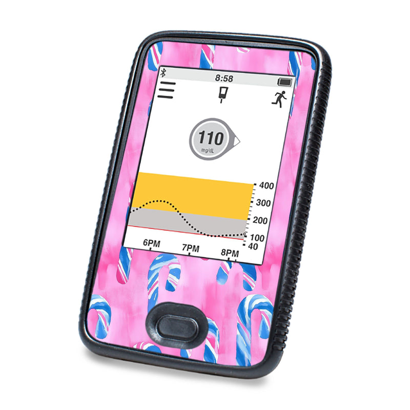 Peelz Candy Canes Sticker for DEXCOM G6 Touchscreen Receiver Peelz/Stickers