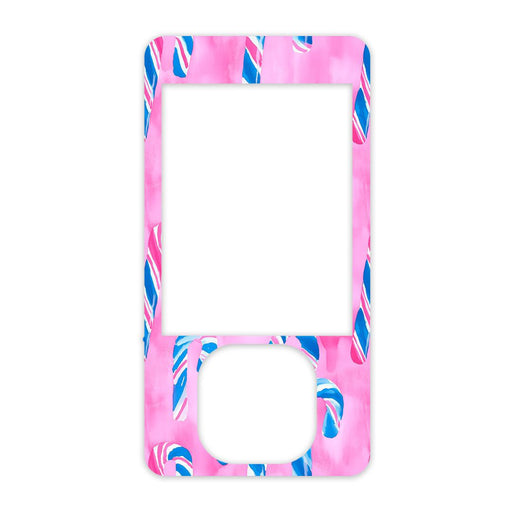 Peelz Candy Canes Sticker for DEXCOM G7 and G6 Touchscreen Receiver Peelz/Stickers