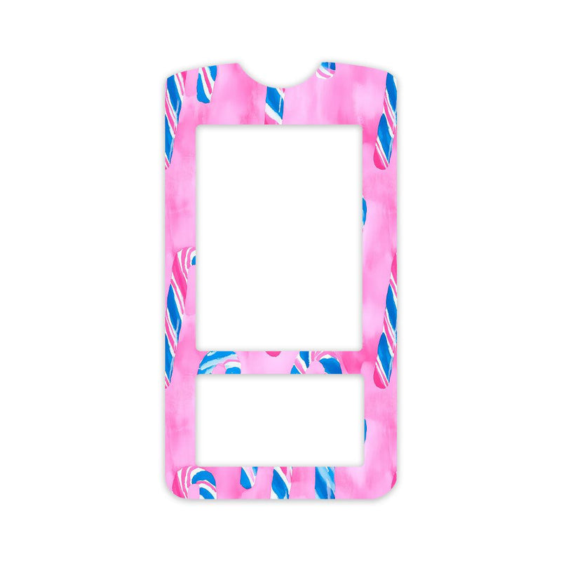 Peelz Candy Canes Sticker for OneTouch Verio IQ Glucometer Peelz/Stickers
