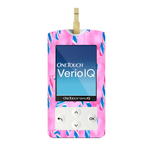 Peelz Candy Canes Sticker for OneTouch Verio IQ Glucometer Peelz/Stickers