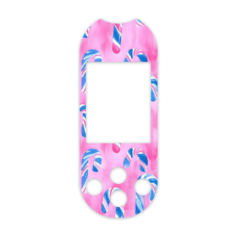 Peelz Candy Canes Sticker for OneTouch Verio Reflect Glucometer Peelz/Stickers