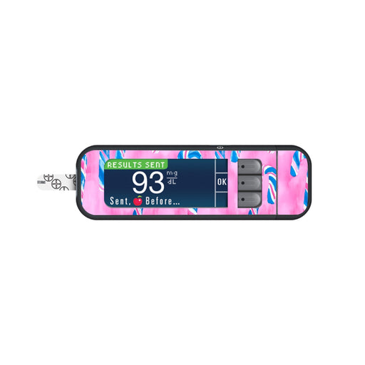 Peelz Candy Canes Sticker for Bayer Contour Next Glucometer Peelz/Stickers