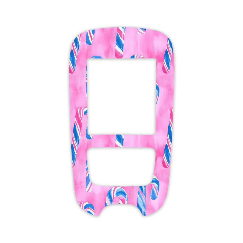 Peelz Candy Canes Sticker for the Accu-Chek Guide Glucometer Peelz/Stickers