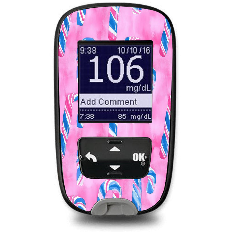 Peelz Candy Canes Sticker for the Accu-Chek Guide Glucometer Peelz/Stickers