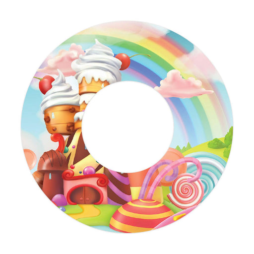 Peelz Candy Castle Patch  Tape Designed for the FreeStyle Libre 2 Patch Medical Tape