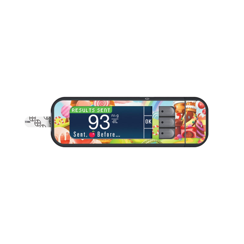 Peelz Candy Castle Sticker for Bayer Contour Next Glucometer Peelz/Stickers