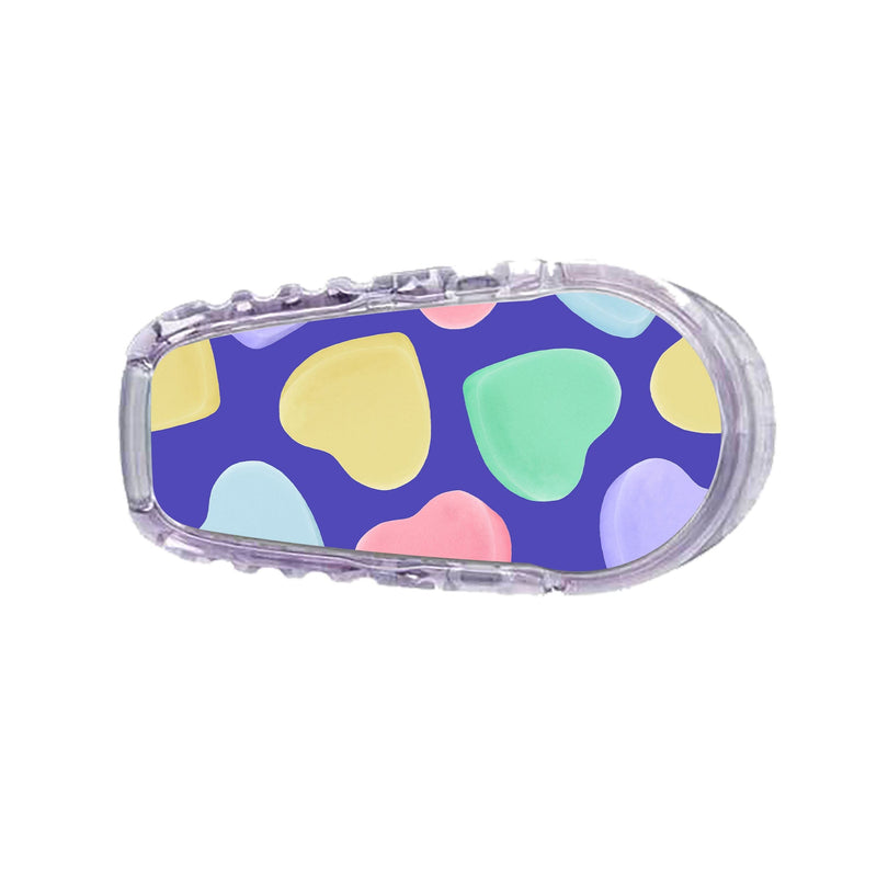 Peelz Candy Hearts Dexcom G6 Transmitter Sticker Peelz/Stickers