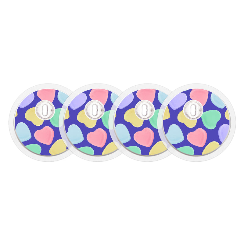 Peelz Candy Hearts Sticker Designed for the FreeStyle Libre 3 Plus & Lingo  Sensor Peelz/Stickers