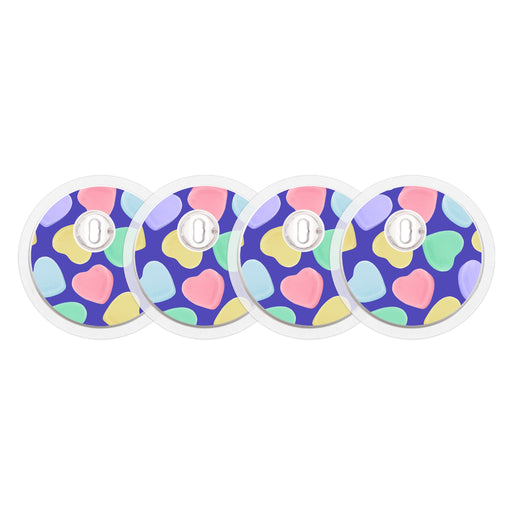 Peelz Candy Hearts Sticker Designed for the FreeStyle Libre 3 Plus & Lingo  Sensor Peelz/Stickers