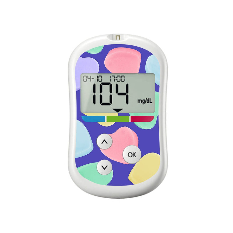 Peelz Candy Hearts for OneTouch Verio Flex Glucometer Peelz/Stickers