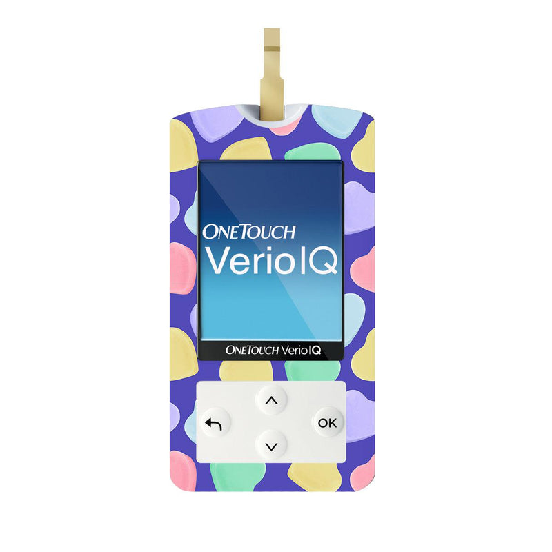 Peelz Candy Hearts for OneTouch Verio IQ Glucometer Peelz/Stickers