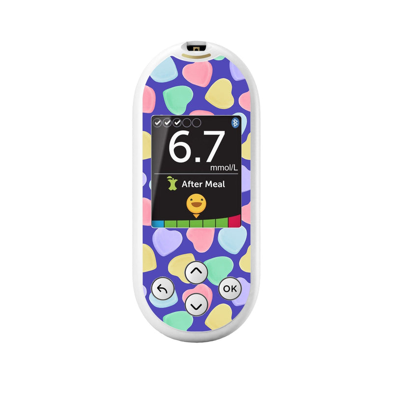 Peelz Candy Hearts for OneTouch Verio Reflect Glucometer Peelz/Stickers