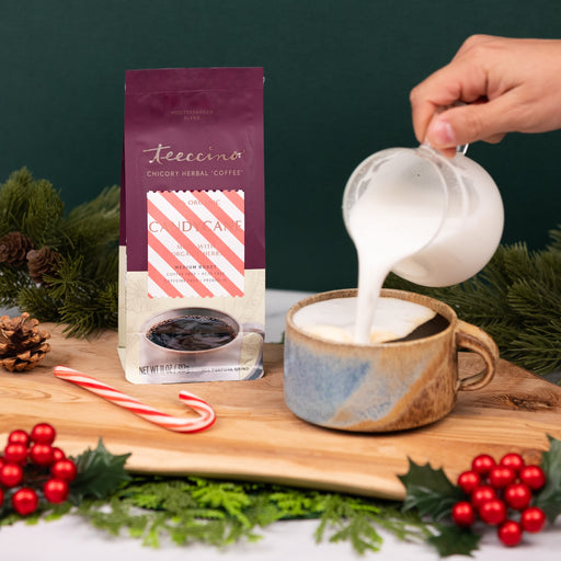 Teeccino Candy Cane Chicory Herbal Coffee Herbal Coffee