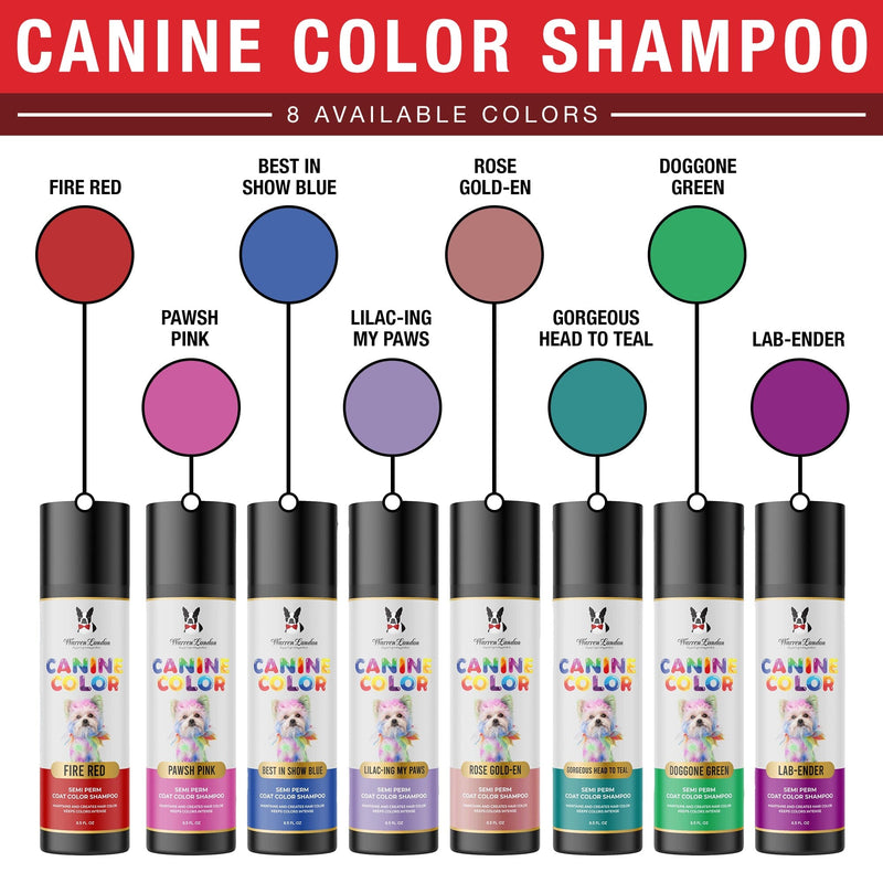 Warren London Canine Color Semi Perm Coat Color Shampoo for Dogs Spa Product