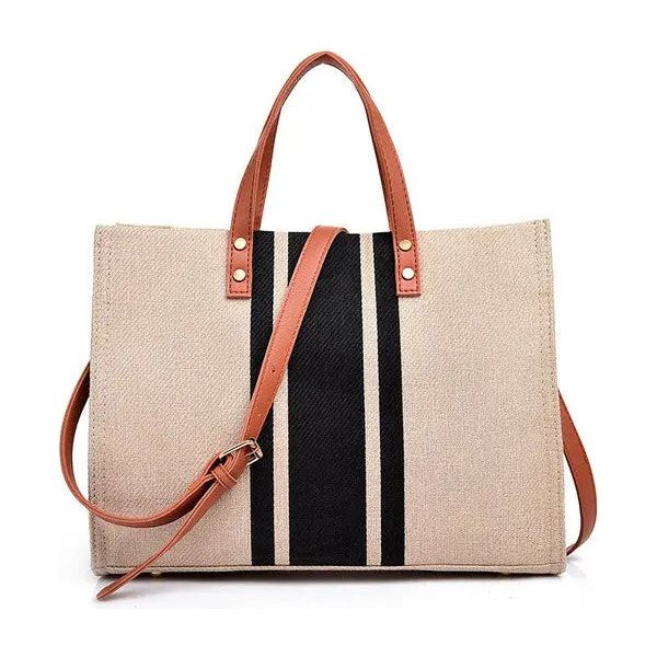 Aili's Corner Canvas Stripe Tote