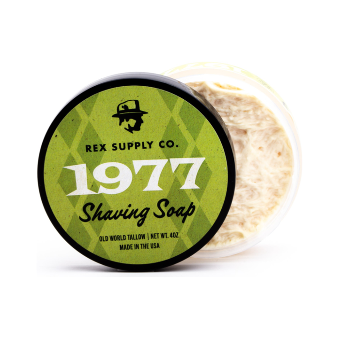 Rex Supply Co. 1977 Old World Tallow Shaving Soap 4 Oz