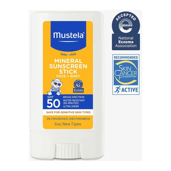 Mustela Mineral Sunscreen Stick for Face&Body - 0.6 fl oz