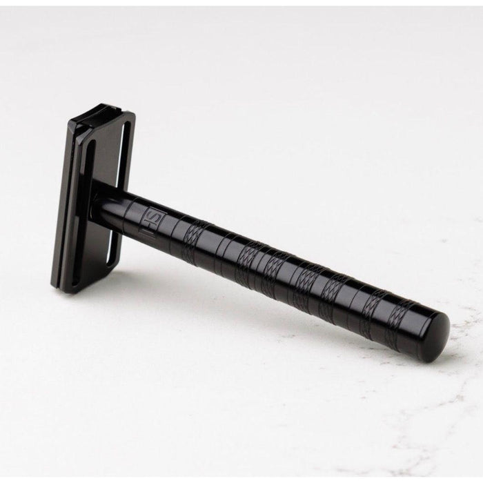 Henson Shaving Jet Black Aluminum Medium Safety Razor [AL13-V2]