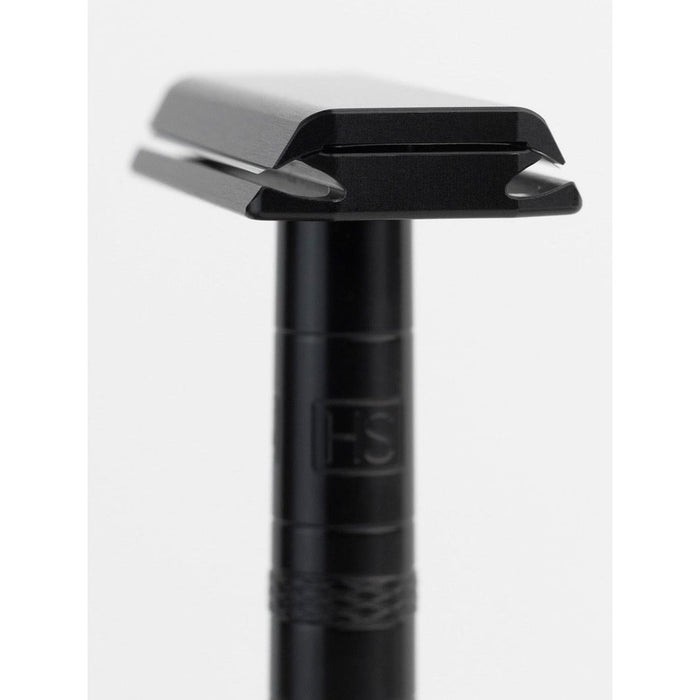 Henson Shaving Jet Black Aluminum Medium Safety Razor [AL13-V2]