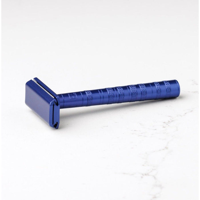 Henson Shaving Steel Blue Aluminum Mild Safety Razor [AL13-V2]