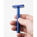 Henson Shaving Steel Blue Aluminum Mild Safety Razor [AL13-V2]