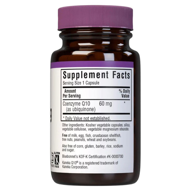 Bluebonnet Bluebonnets CoQ10 60 mg 30 Vegetarian Softgels Dietary Supplements