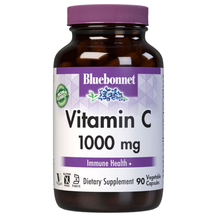 Bluebonnet Vitamin C 1000 mg, 90 Vegetable Capsules