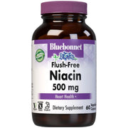 Bluebonnet Bluebonnet Flush Free Niacin 500 mg 60 Vegetable Capsules Dietary Supplements