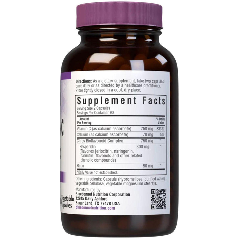 Bluebonnet Bluebonnets Mega Bio-C Formula, 180 Vegetable Capsules Dietary Supplements