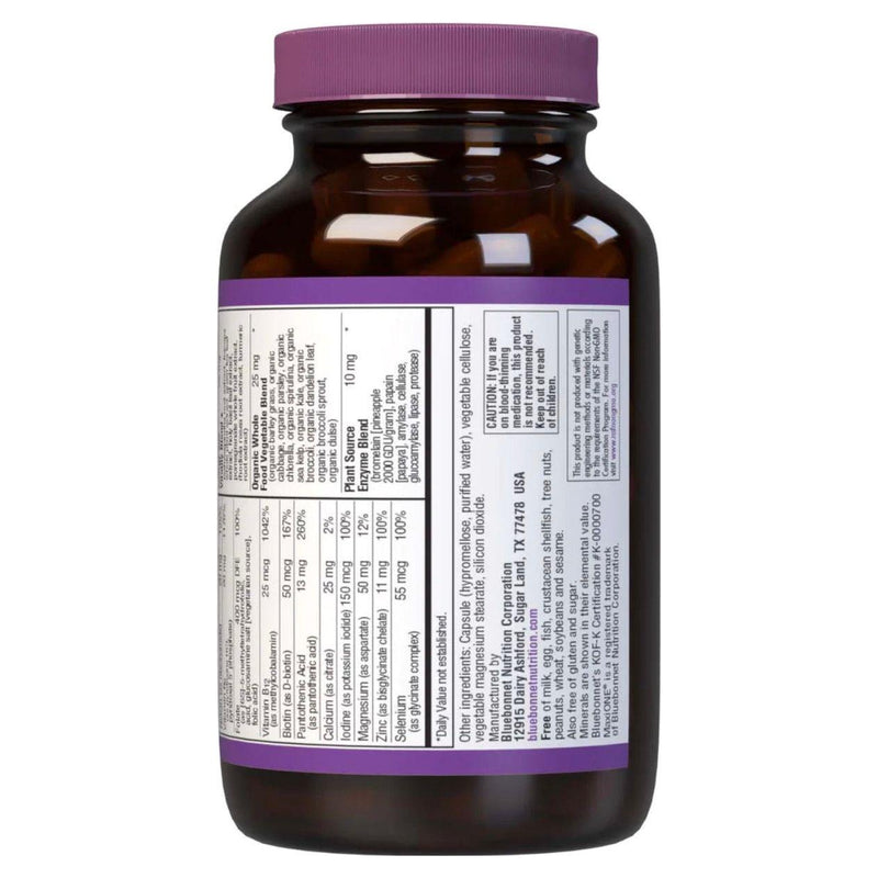 Bluebonnet Bluebonnet Nutrition  Maxi One Iron Free Formula  60 Caplets Vitamins & Supplements