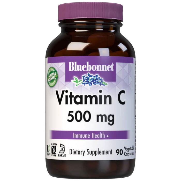 Bluebonnets Vitamin C-500 mg, 90 Vegetable Capsules