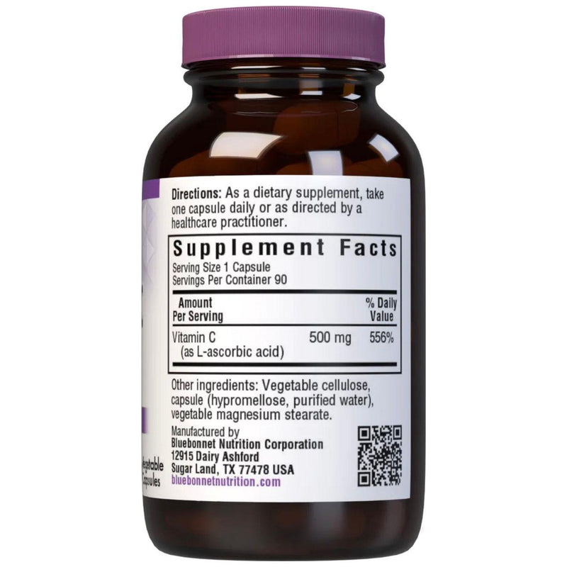 Bluebonnet Blue Bonnet C-500, 90 Vegetable Capsules Dietary Supplements