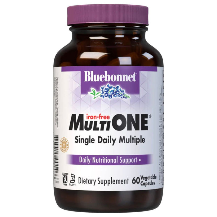 Bluebonnet Nutrition - Multi One Multivitamin & Multimineral Dietary Supplement, 60 Vegetable Capsules