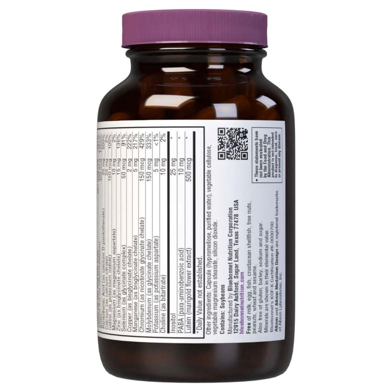 Bluebonnet Bluebonnet Nutrition - Multi One Multivitamin & Multimineral Dietary Supplement, 60 Vegetable Capsules Multivitamin & Multimineral Dietary Supplement