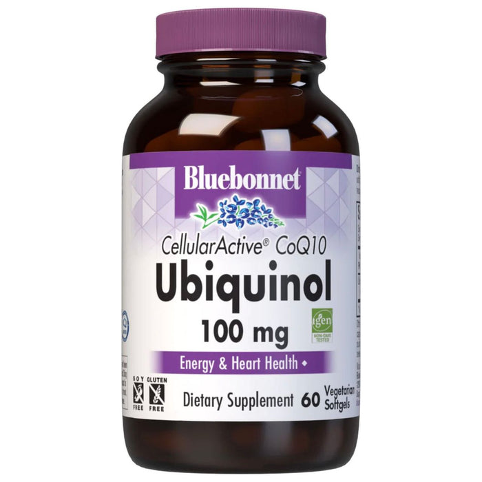 Bluebonnets CellularActive CoQ10 Ubiquinol 60 Vegetarian Softgels
