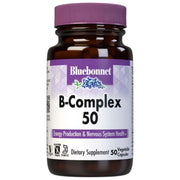 Bluebonnet Bluebonnet Nutrition - B-Complex 50 High Potency - 100 Vegetables Capsules Dietary Supplements