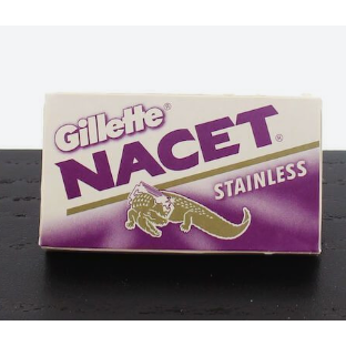 Gillette Nacet Stainless Double Edge Razor Blades - 5 Pack