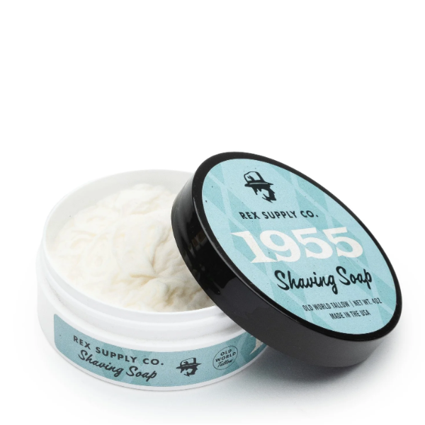 Rex Supply Co. Rex Supply Co. 1955 Old World Tallow Shaving Soap 4 Oz Shaving Soap