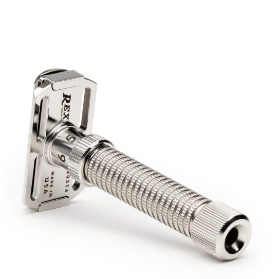 Rex Supply Co. Rex Supply Co. Ambassador Adjustable Stainless Steel DE Razor RSC-101 Razor White Smoke