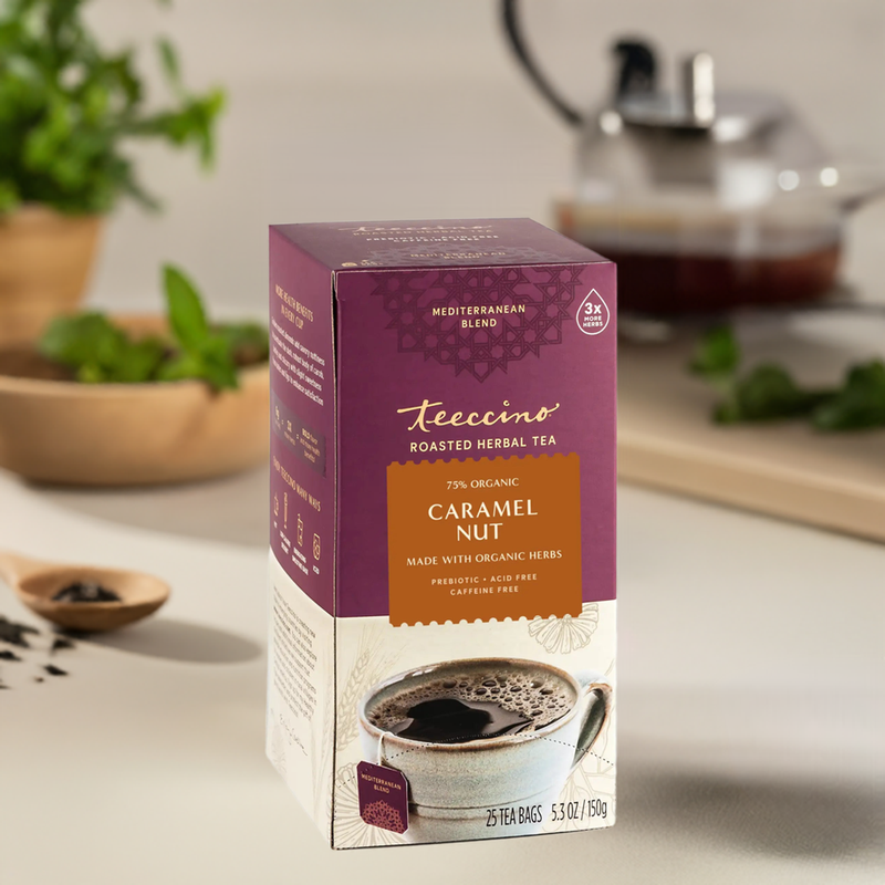 Teeccino Caramel Nut Roasted Herbal Tea Herbal Tea