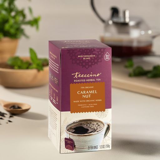 Teeccino Caramel Nut Roasted Herbal Tea Herbal Tea
