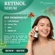 Cosmedica Skincare Cosmedica Skincare Facial Serum Trio Set – Vitamin C Serum, 2.5% Retinol Serum & Hyaluronic Acid Serum for Face – Anti Aging, Brightening & Hydrating Skincare – Reduce Wrinkles & Dark Spots – Vegan, Cruelty Free (3 x 1oz) Kit