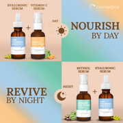 Cosmedica Skincare Cosmedica Skincare Facial Serum Trio Set – Vitamin C Serum, 2.5% Retinol Serum & Hyaluronic Acid Serum for Face – Anti Aging, Brightening & Hydrating Skincare – Reduce Wrinkles & Dark Spots – Vegan, Cruelty Free (3 x 1oz) Kit
