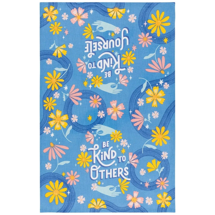 The Bullish Store - Care Club Colorfully Printed Dish Towel | Kitchen Cotton Tea Dish Cloth | 18" X 28"