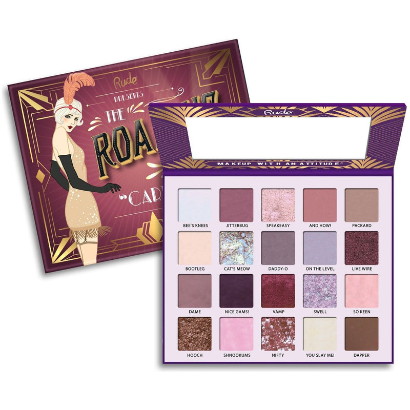 Rude Cosmetics The Roaring 20's Eyeshadow Palette Cardboard Display Set, 24 pcs Wholesale Set